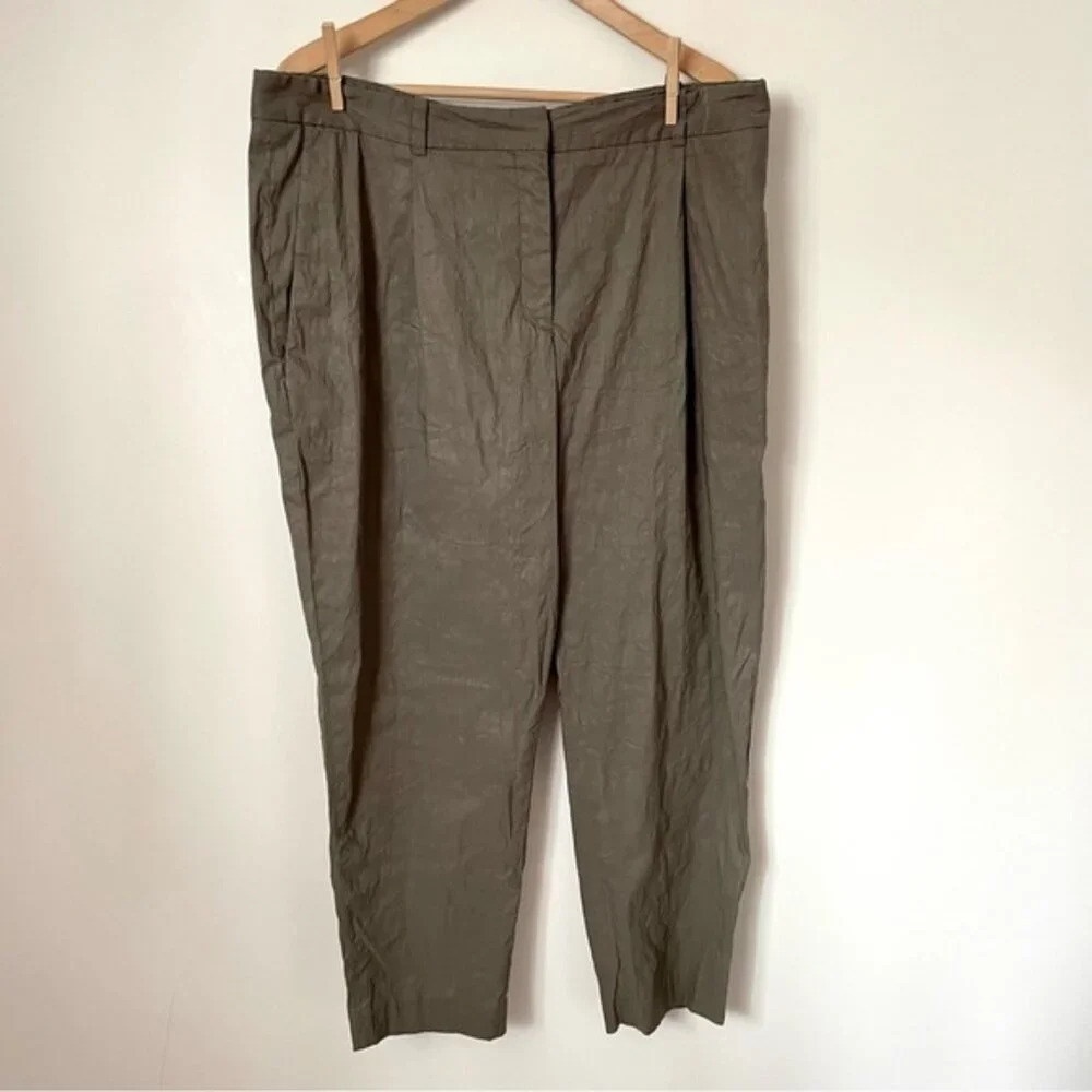 Arthur Mendonça  Straight Leg Linen Blend Pants